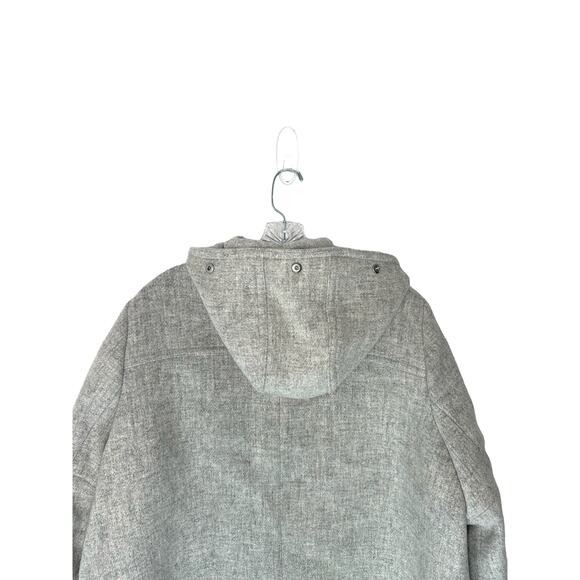 J.Crew Plus Italian Stadium Cloth Wool Gray Chateau Parka Coat Overcoat Size 22 - Picture 10 of 14